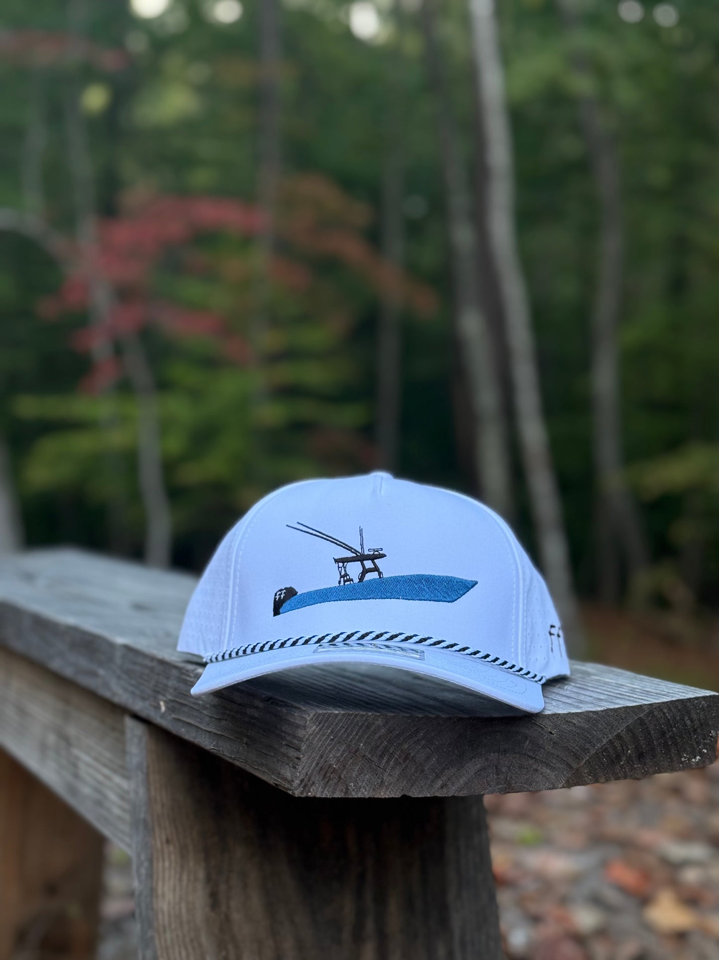 White Navy Boat Hat