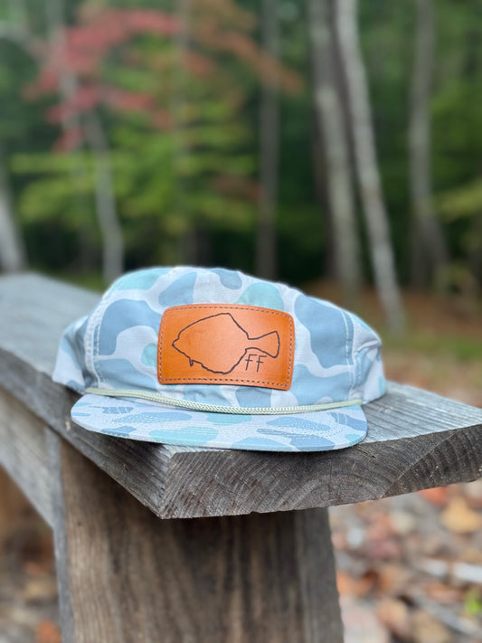 Green Camo Flounder Patch Hat